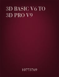 3D Basic to 3D Pro Upgrades Basic Version 6 to Pro Version 11